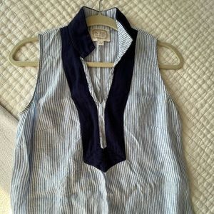 Sail to sable linen cover up dress